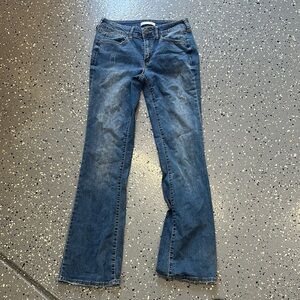 Low rise bootcut jeans